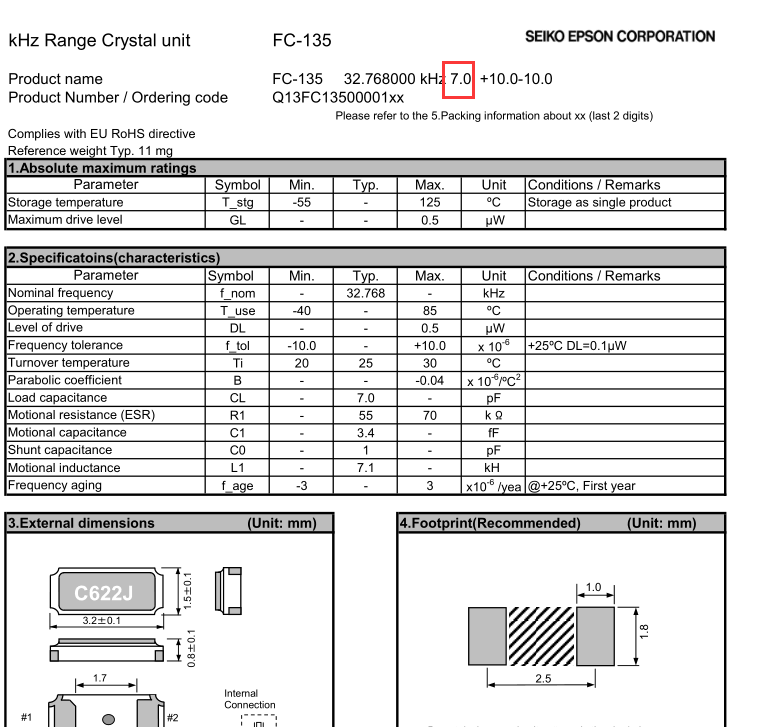 3215貼片晶振規格書