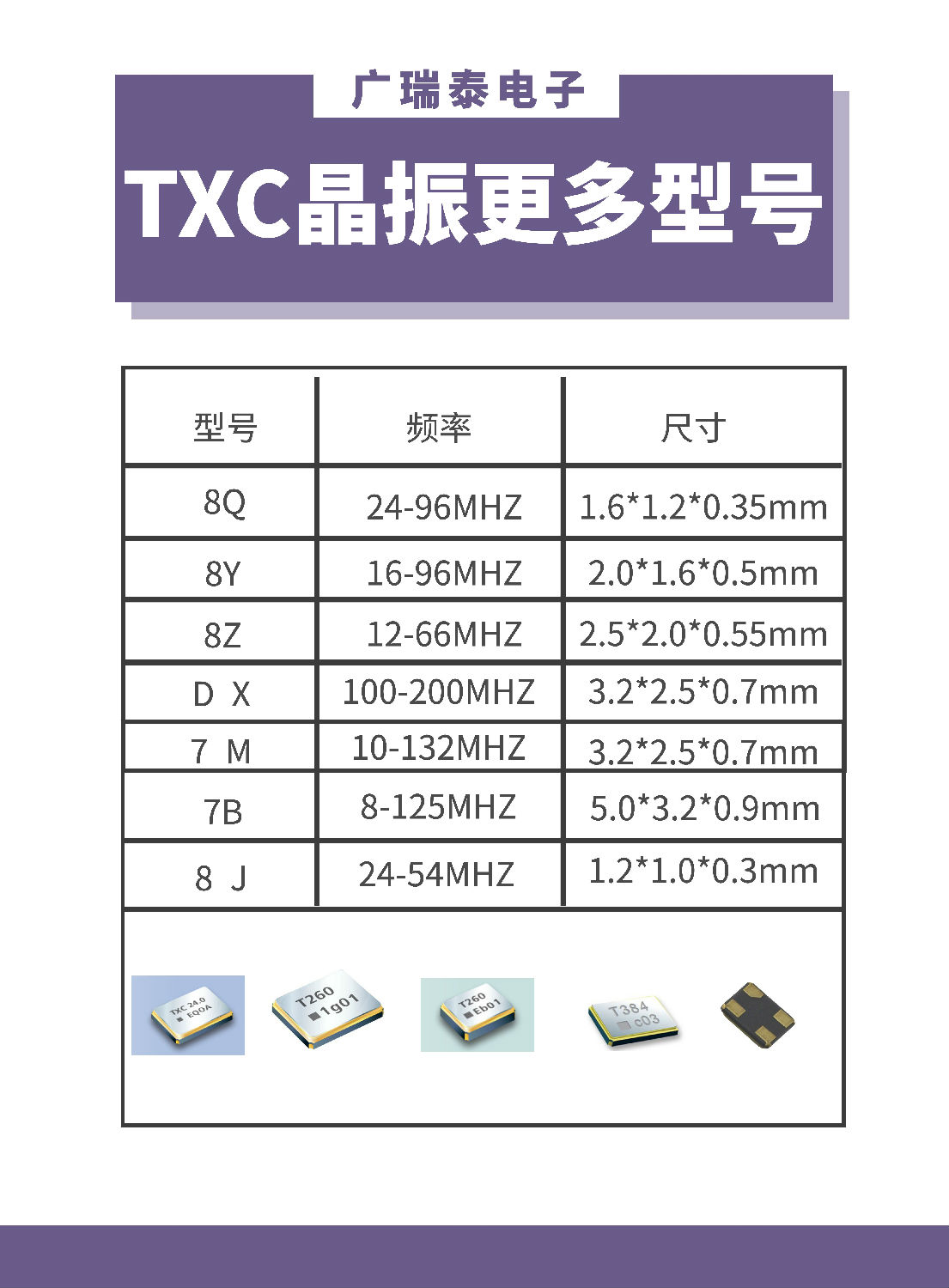 TXC晶振型號